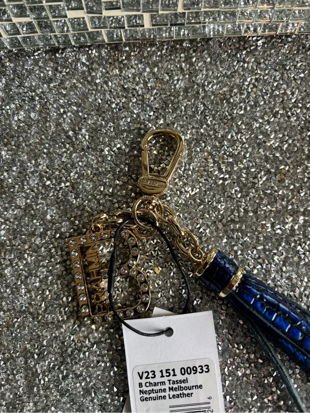 🌟Brahmin B Charm Tassel Neptune Melbourne Keychain